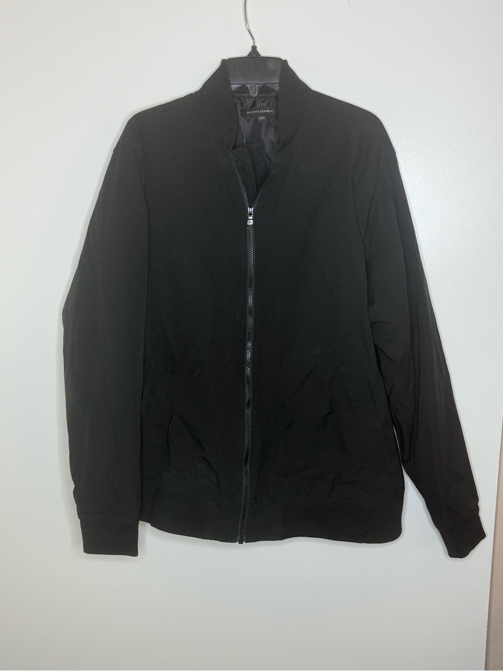 Banana Republic Men's Black Bomber Jacket